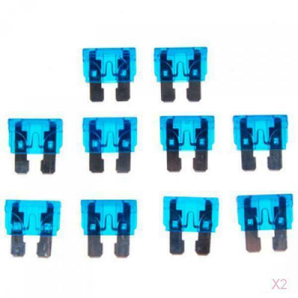 20 Blue 15A 15 Amp 32V Middle Size Car  Fuses Fuse