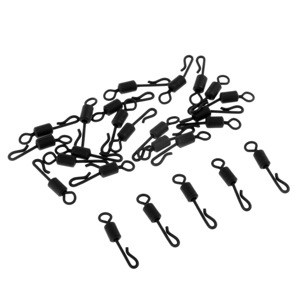 25pcs Quick Change/Release Swivels Size 4 - Carp Coarse Fishing Terminal Tackle