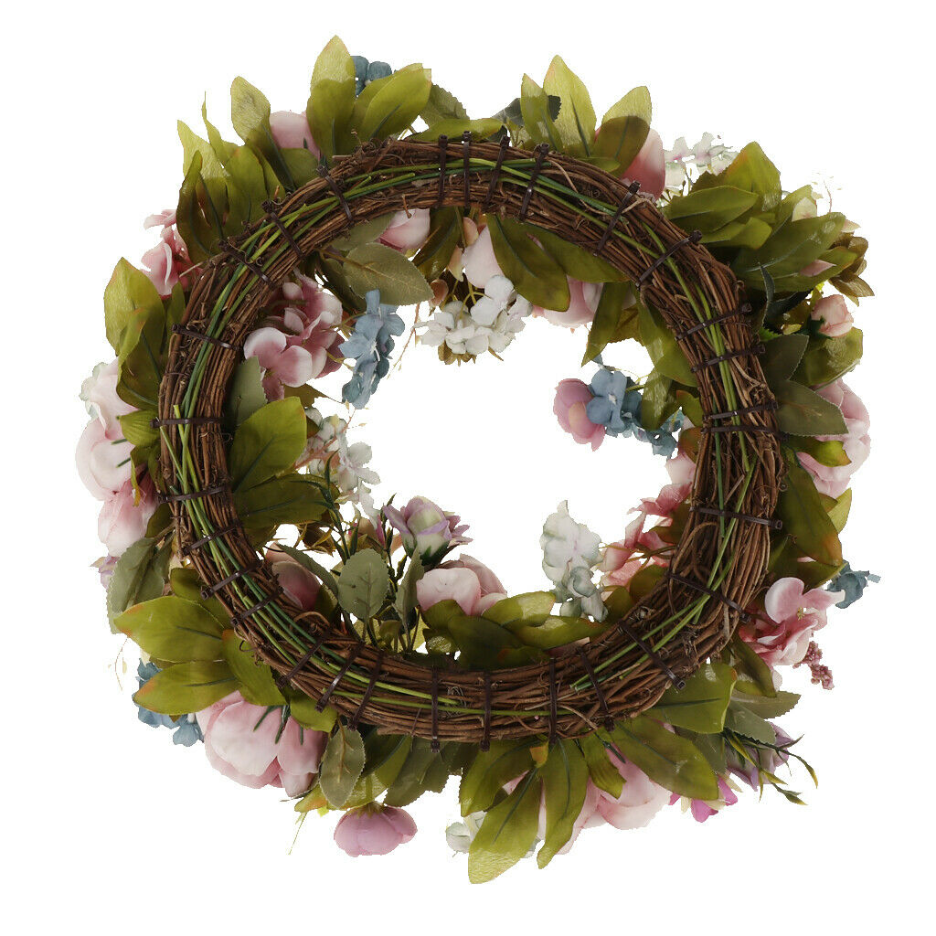 Door Wreath Wall Wreath Decorative Wreath Artificial Flowers Wreath with Roses