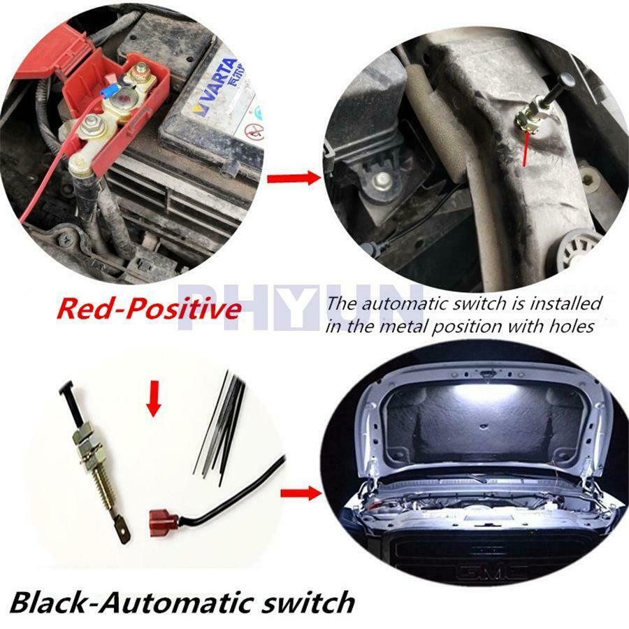 36cm Car Engine Bay Under Hood LED Lights Strip Service Lamp w/Automatic Switch