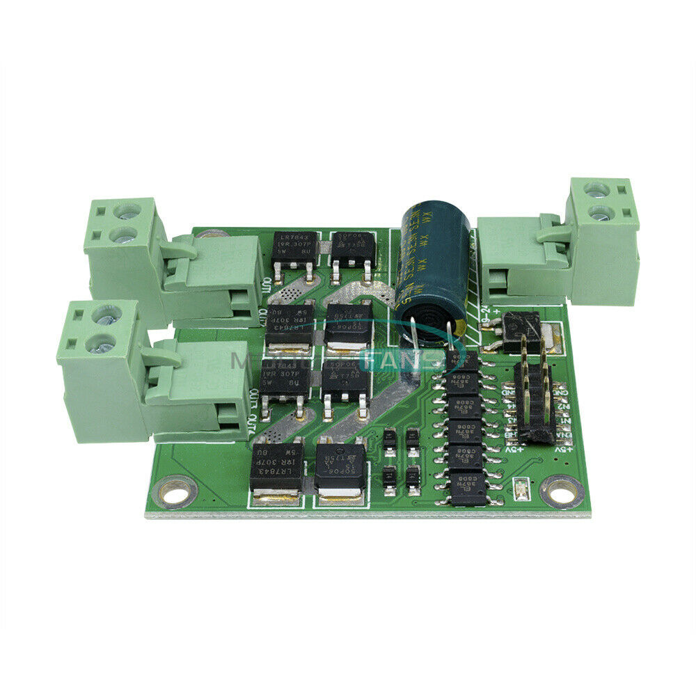 7A 160W DC 12V/24V Dual DC Motor Driver Module Board L298 H-bridge Logic Control