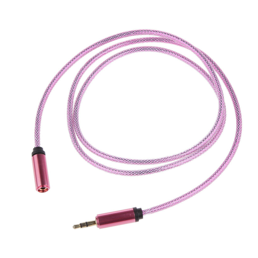 Rose 3.3ft 3.5mm   Earphone Extension Cable Wire Universal Fit