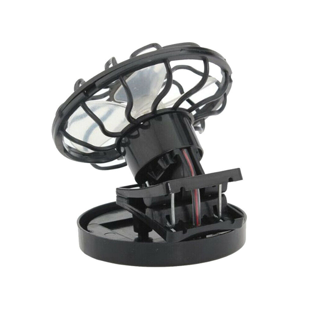 2Pcs Clip-on   Mini Solar Fan for Indoor Outdoor Portable Air Cooling Fan