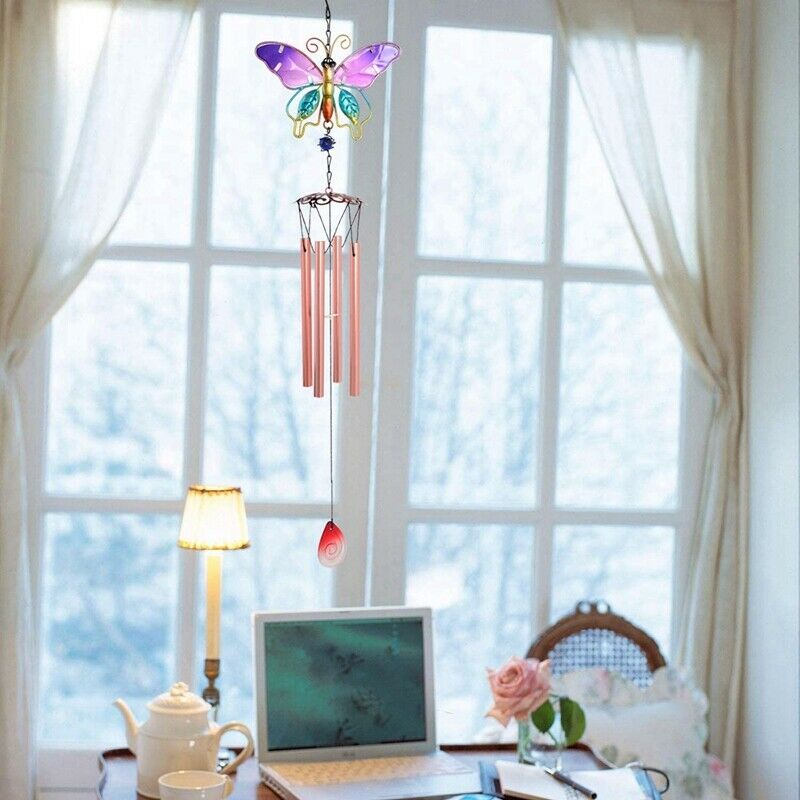 Wind Chimes Butterfly Wind Chimes Unique Garden Decor Windchimes Outdoor MomB1H8