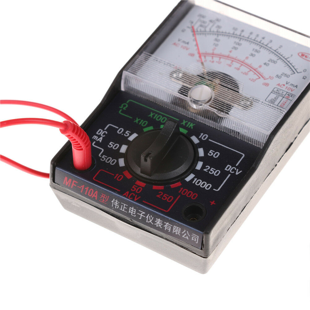 1000V Voltmeter DC/AC 250mA Ammeter Ohm 1K Resistance Meter Analog Multime WF