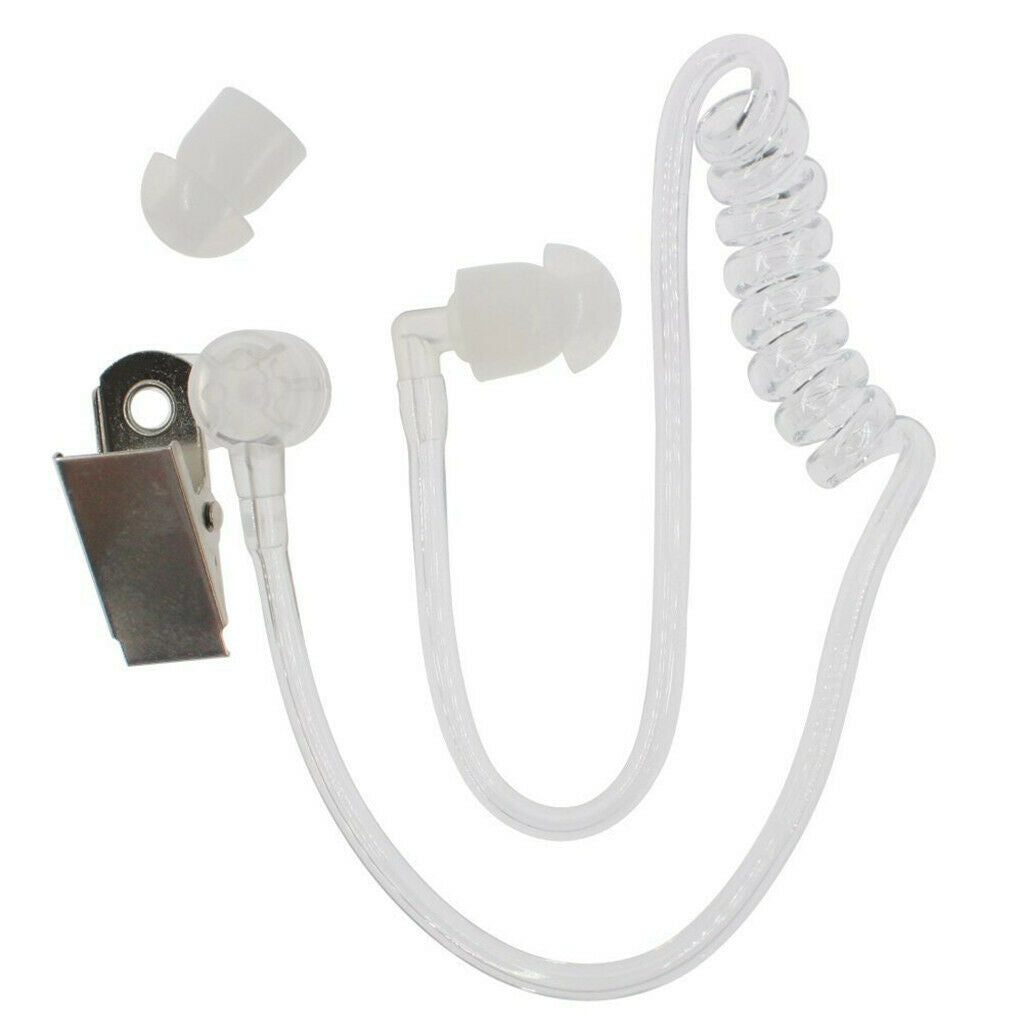 Prettyia   2x   Headset   Covert   Earpiece   Acoustic   Tube   PTT   for