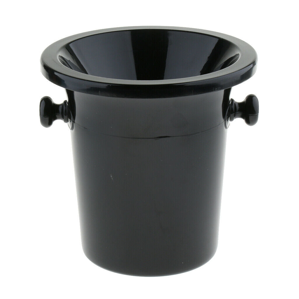 Black Plastic Wine Spittoon Champagne Bucket Fashion with Carry Handles