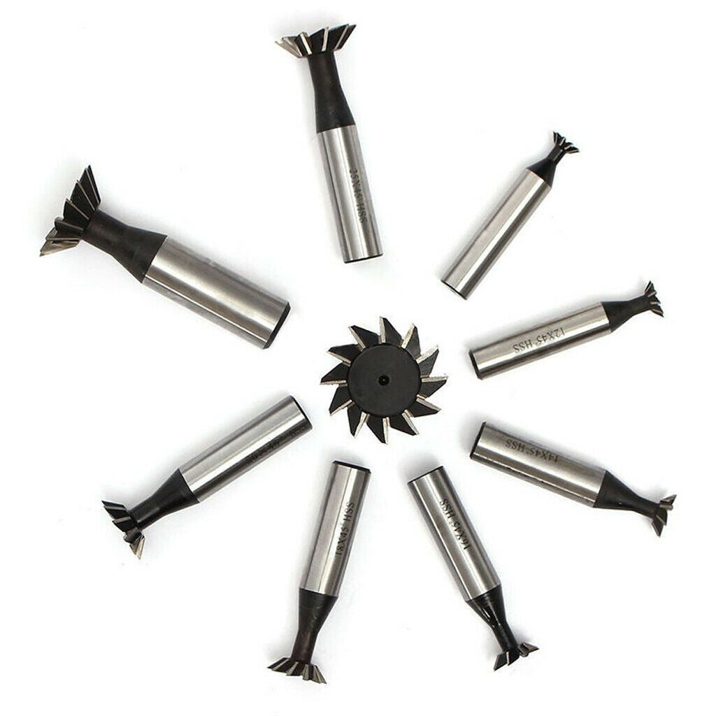 35mm Dia x 45 Degree Straight Shank HSS Dovetail Milling Cutter Tool