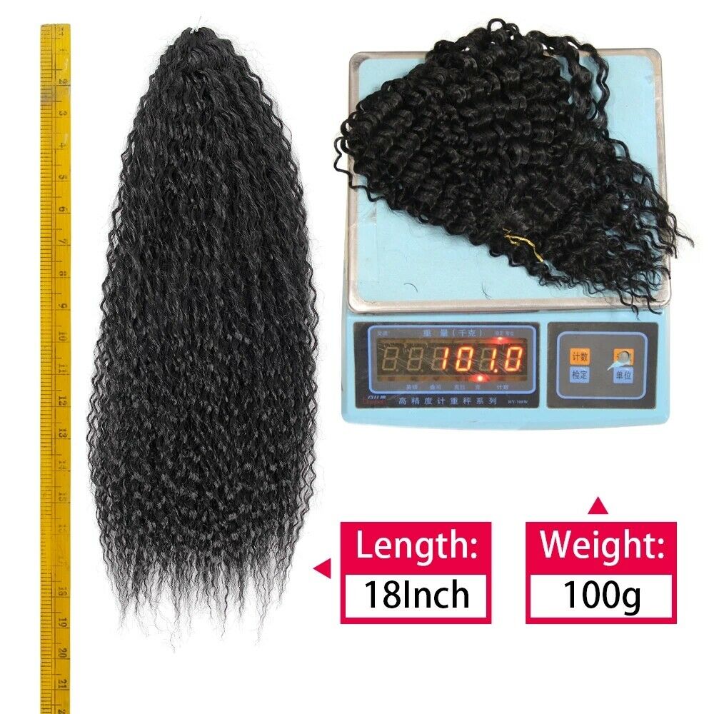 18" Synthetic Kinky Curly Crochet Hair Afro Curls Marley Braiding Hair Extension