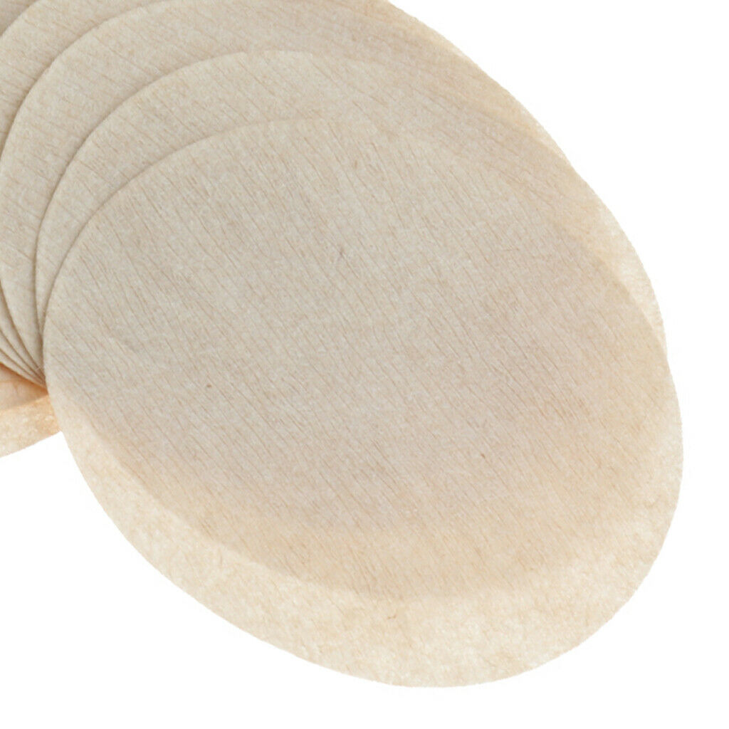 100Pieces Unbleached Coffee Filter Paper Moka Coffee Maker Kitchen Tool Beige -