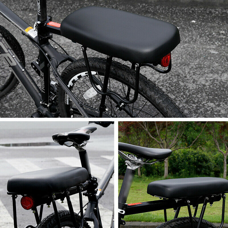 1PC PU Surface Soft Bicycle Rear Cushion Adults Child Comfortable Bike Seat Rack