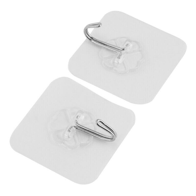 Strong Transparent Suction Cup Sucker Wall Hooks Hanger for Kitchen Bathroom HT3