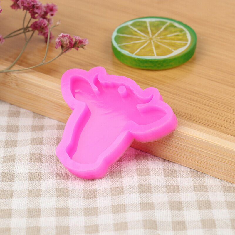 DIY Bull Head Mold Silicone Mould for Keychain Key Ring Pendant Decor Cow.l8