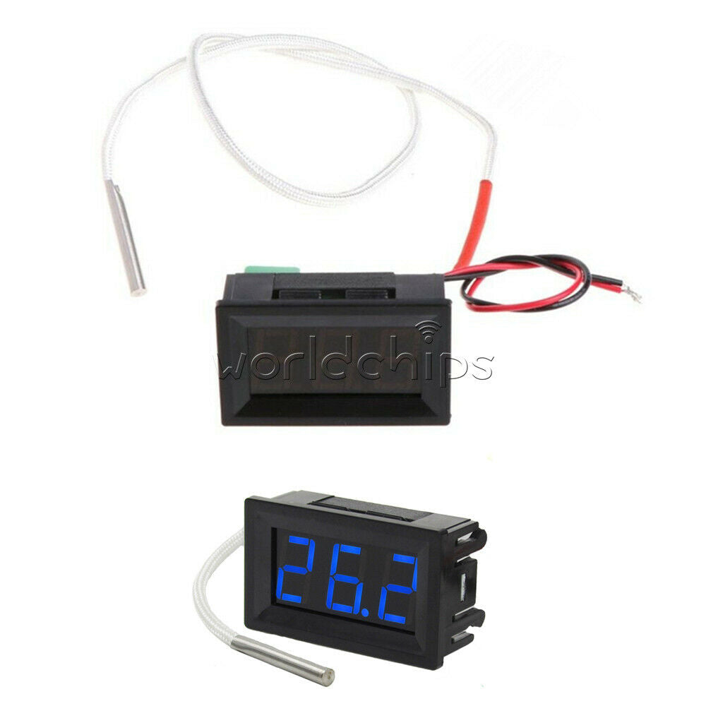 DC 12V K Type Thermocouple Digital Display Thermometer Temperature Meter