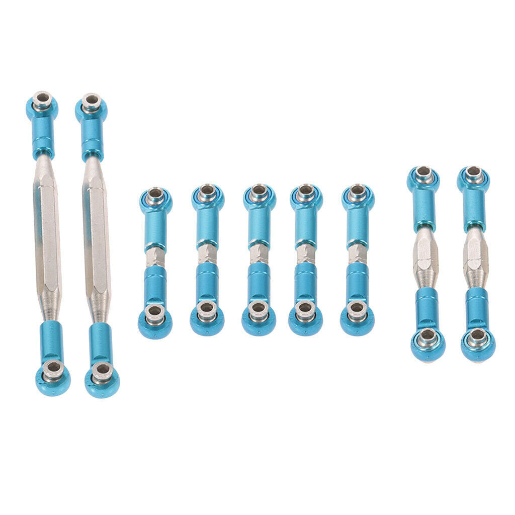 9 Pieces Servo Linkage Pulling Steering Rod for WLtoys 12428 FY-03 RC Car