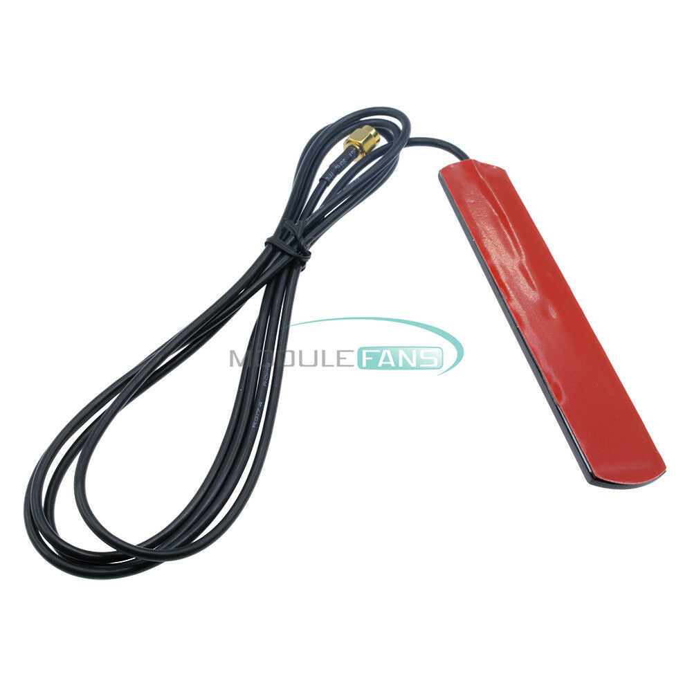 433 Mhz Cable GSM GPRS Antenna  90° 2.5dbi SMA Male Universal DAB Patch Aerial