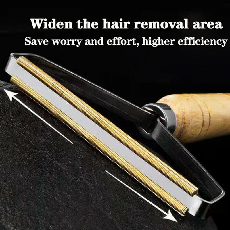 Portable woolen Coat Lint Remover cloths â€‹fuzz fabric shaver roll wooden brusFCA