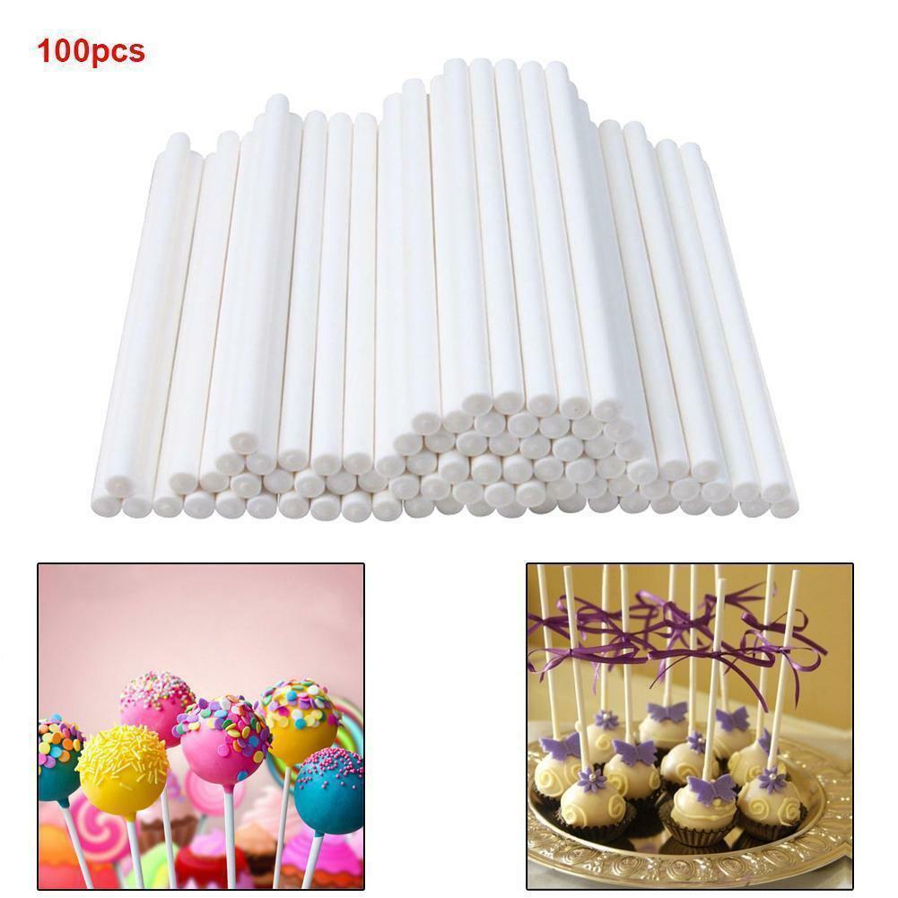 100PC  3.5x100mm Paper-made Chocolate Sticks Sucker Lollipop Lolly Mold