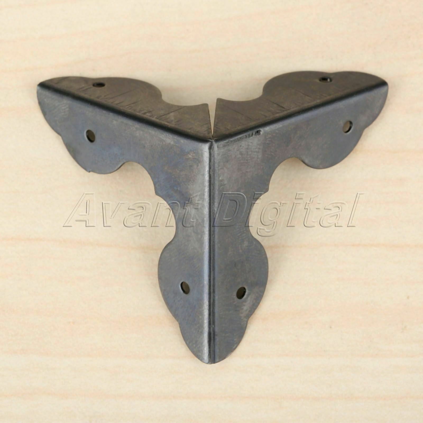 Black Wooden Case Corner Protectors Box Corner Bracket Decorative 33mm*33mm*33mm