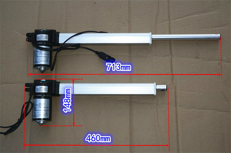 DC 29V 75W 1000N electric lifting telescopic push rod motor stroke 253mm 12V 24V