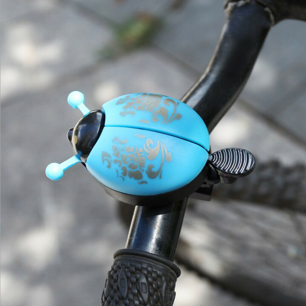 2x Children's Kids Bicycle Scooter Handlebar Clear Crisp Bell Ring + Basket