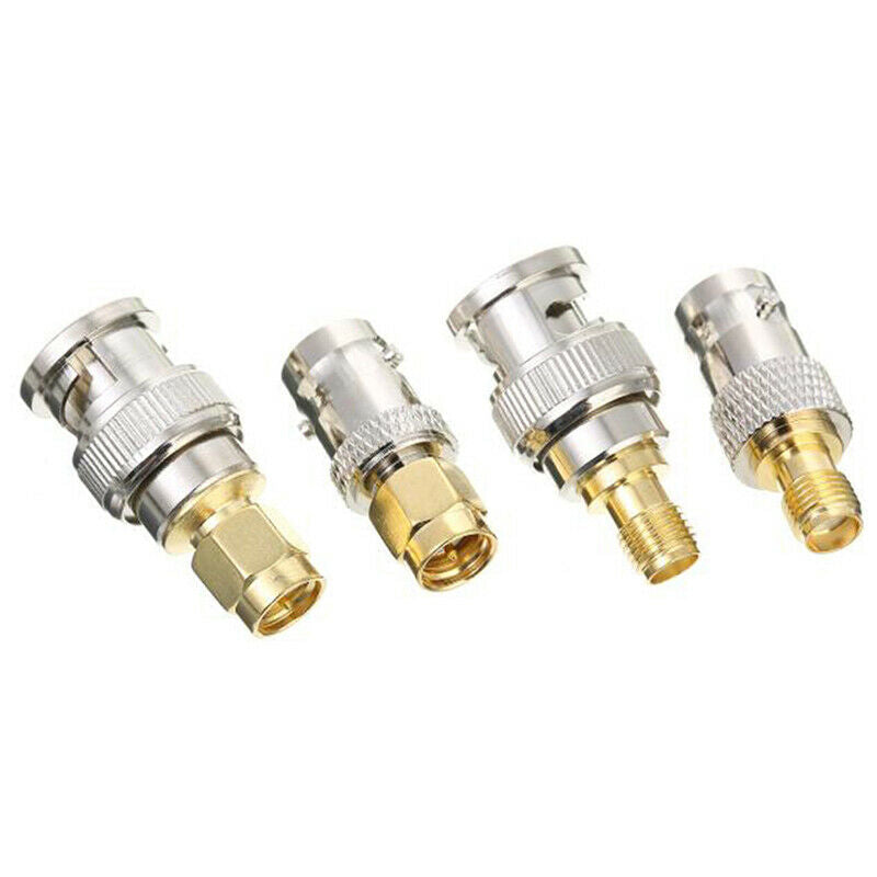 4pcs BNC To SMA Connectors Type Male Female RF Connector Adapter Test Con.l8