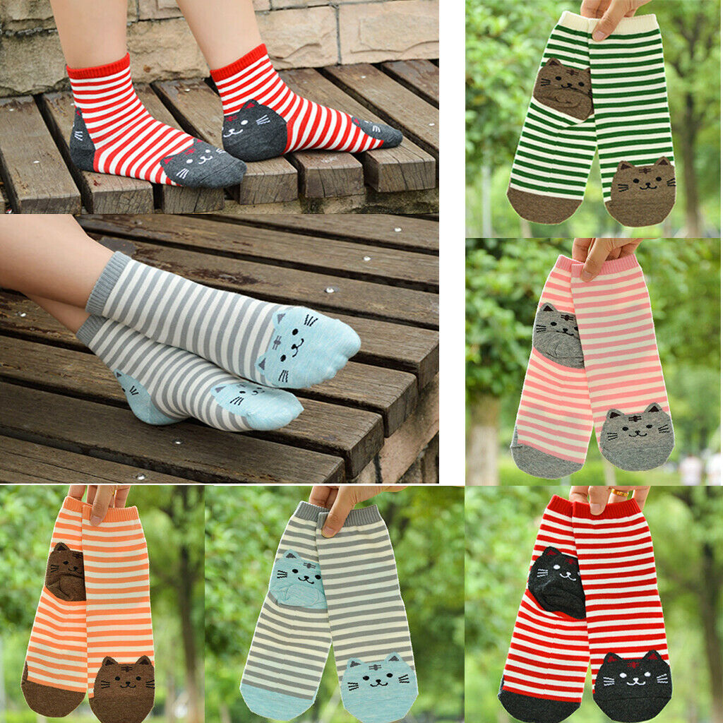 Cute cat Ladies cat Cartoon Cotton New Women Socks Gift Style 1