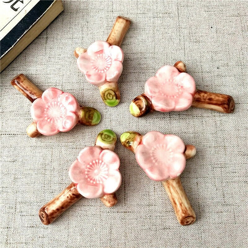 Tableware Chopstick Rest Sushi Cherry Blossom Chop Sticks Holder RackceramicFCA