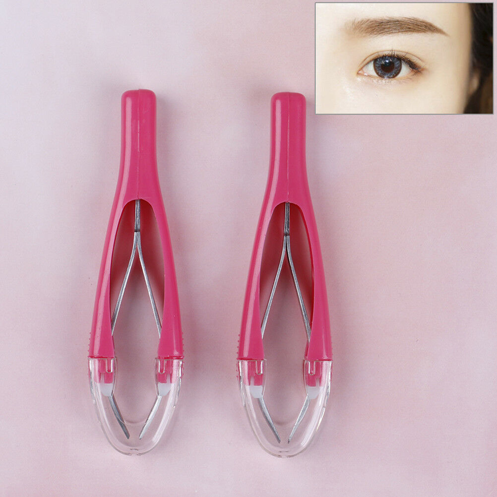 Matically retractable non-slip cosmetic eyebrow tweezers hair removal tools __WF