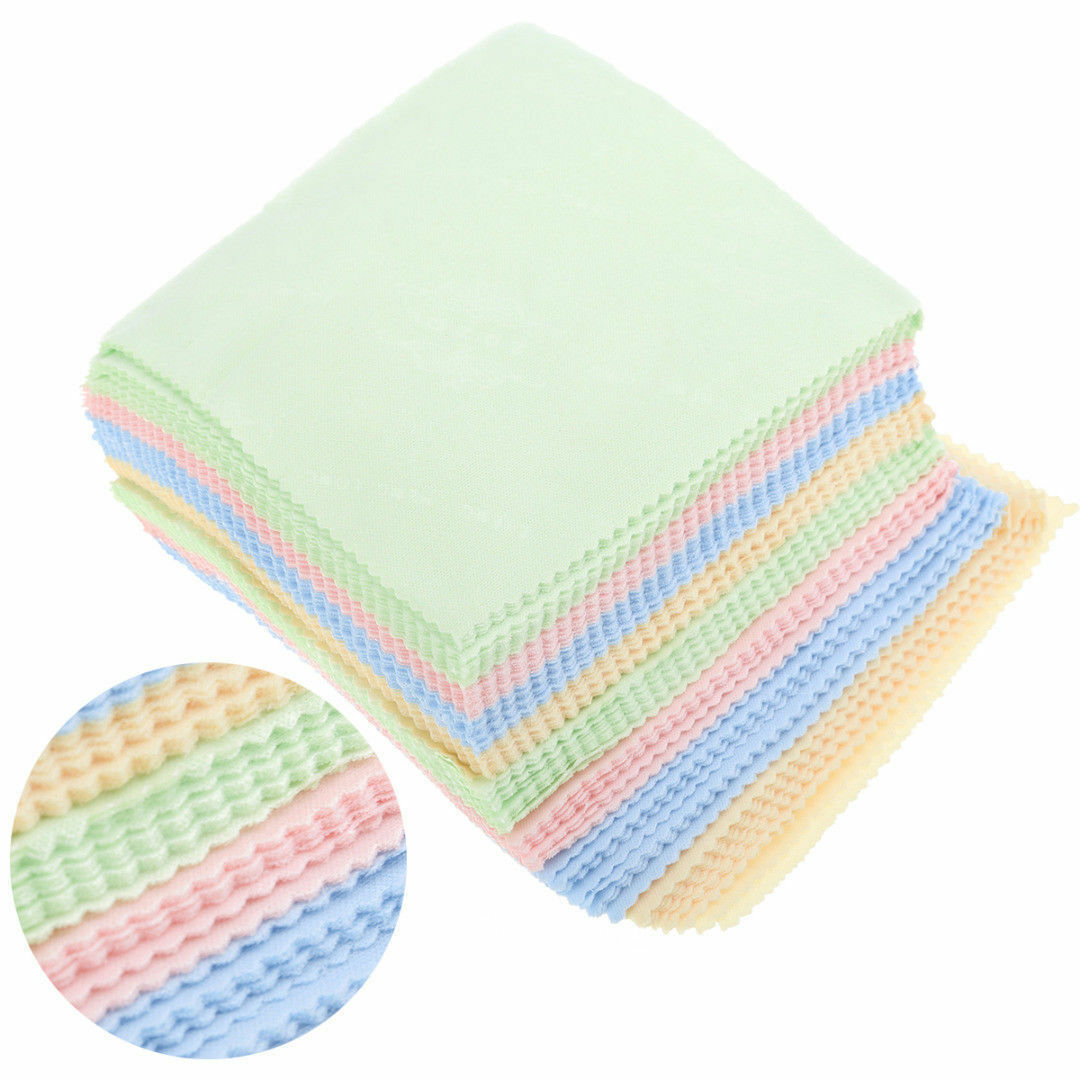Pack 10 Microfibre Cleaning Cloth for Lenz/Clenz/Glasses/Lens Optical Wipes