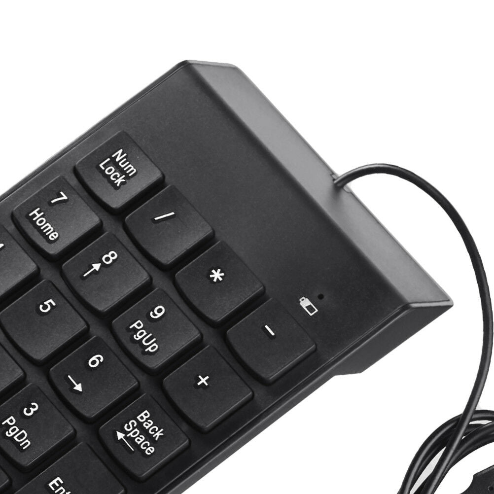 USB Number Pad Numpad Numeric Keypad 18 Keys Keyboard For Laptop Deskto PCBDAU