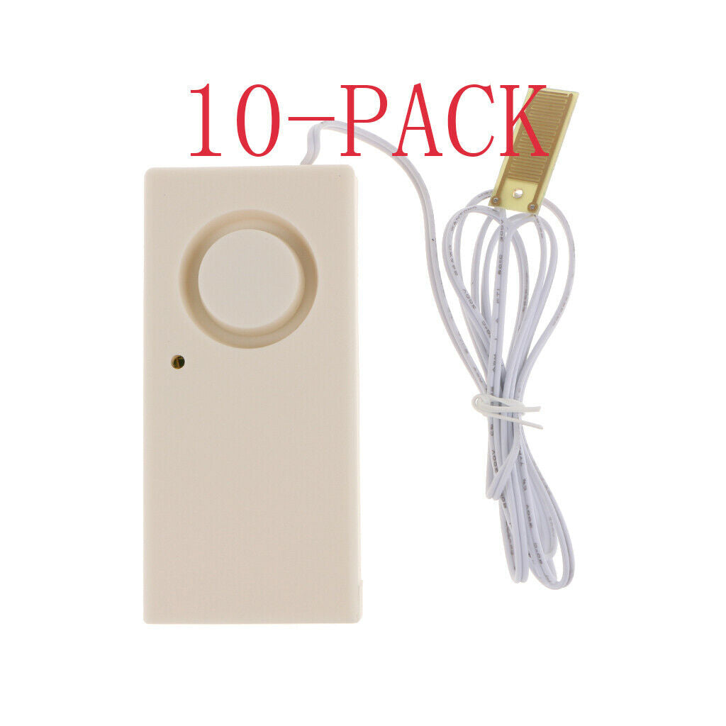 10-Pcs Wireless Water Detector Water Leak Leakage Siren Alarm Motion Sensor,