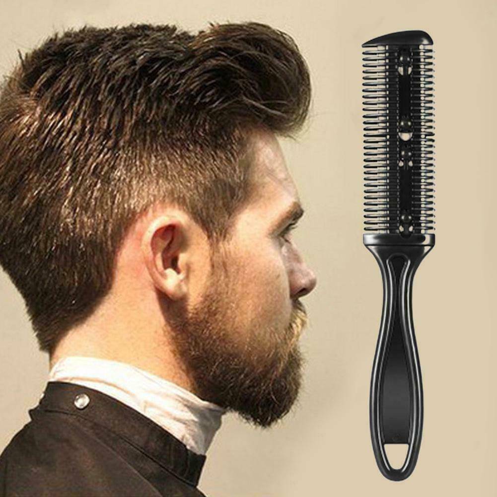 3x Hair Brush Cutter Comb Beard Trimmer Cut Thinning Slice Hair Shaper Razor Hot