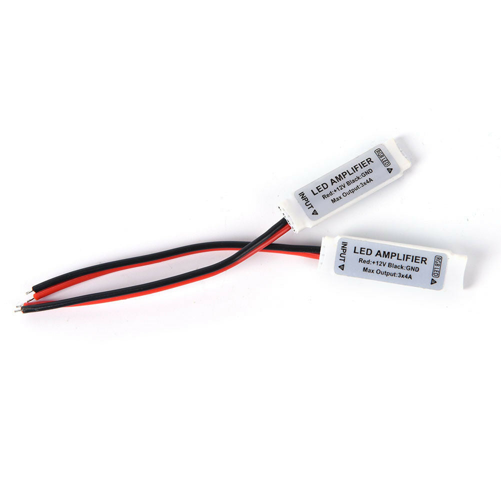 2pcs dc12v mini rgb led amplifier controller for smd 3528 5050 led strip .l8