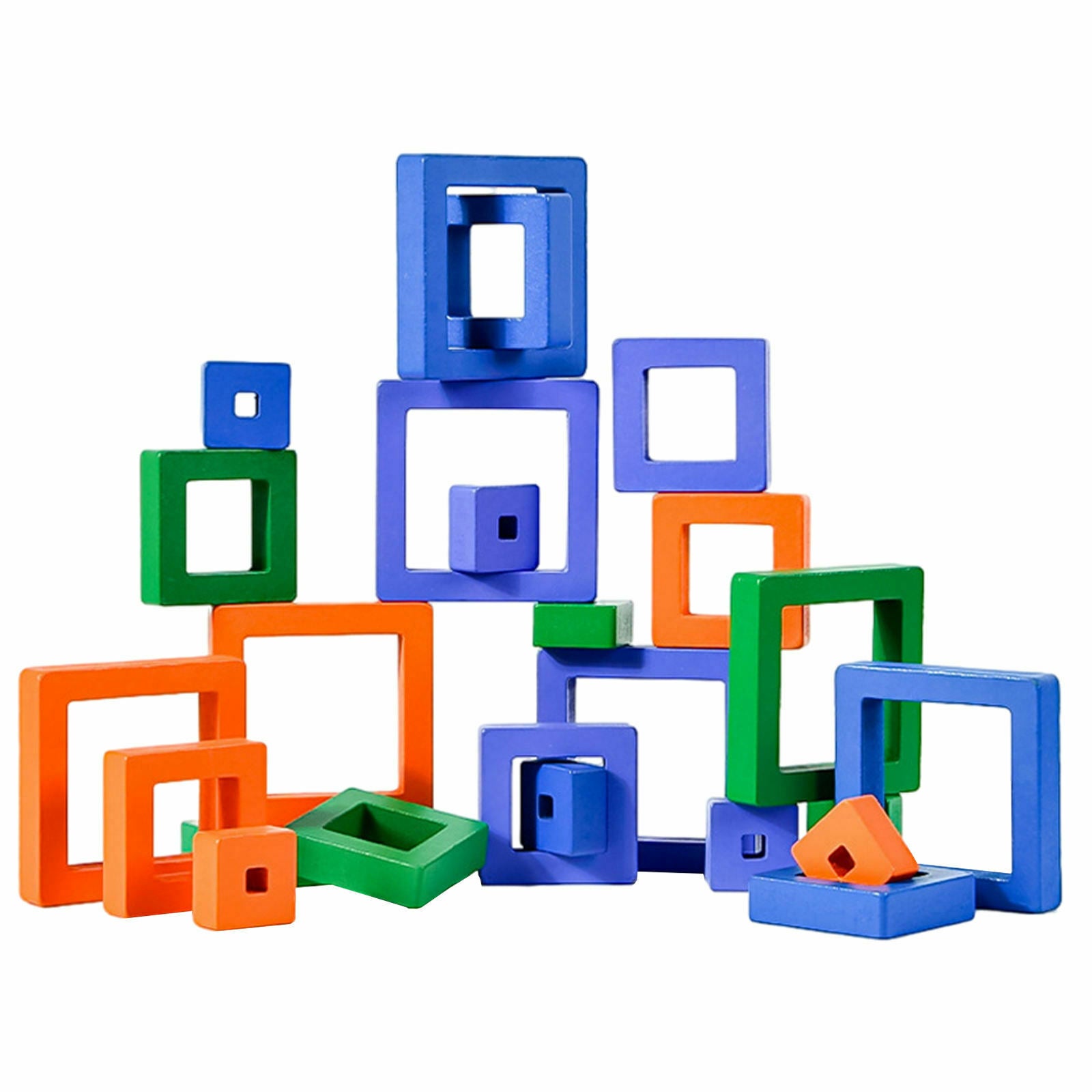 Stacking Blocks Educational for Christmas Present Birthday Gift Toddler