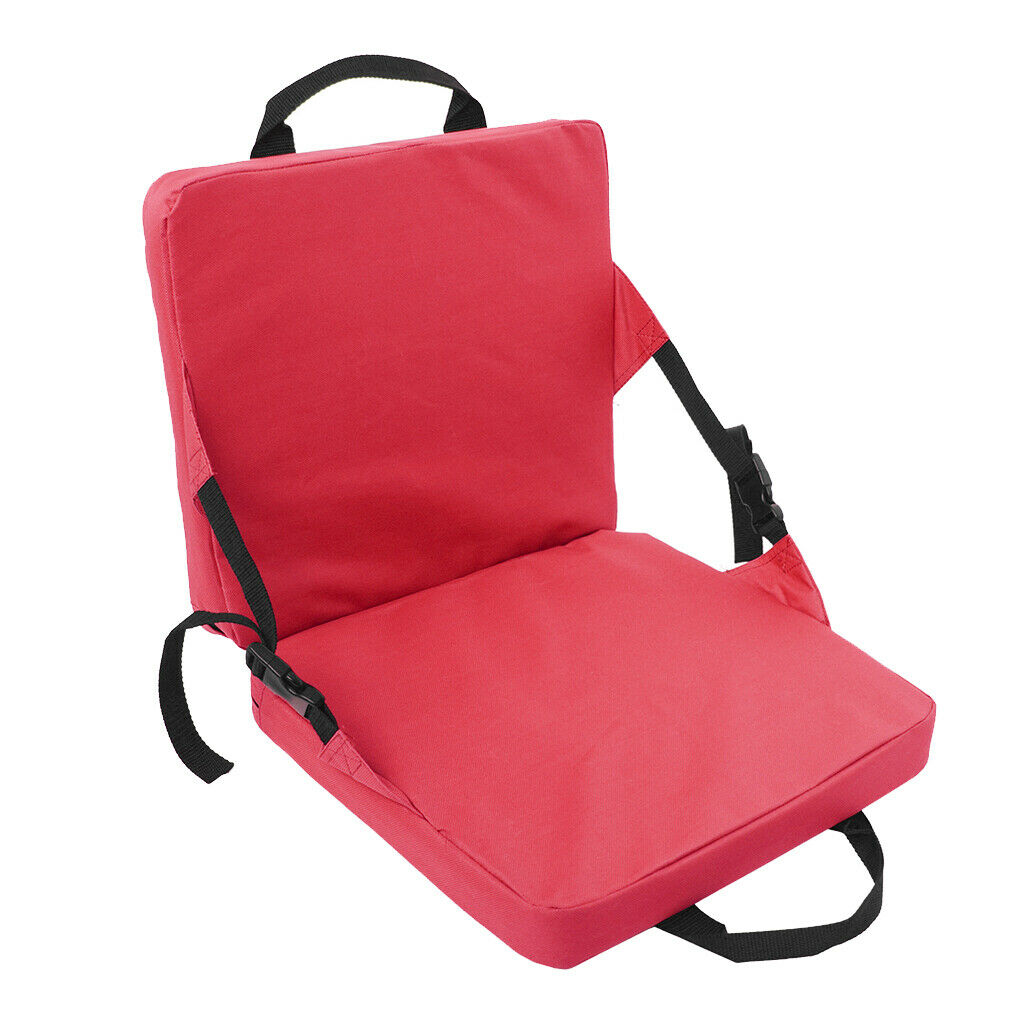 Portable Outdoor Folding Seat Chair for Camping Picnic Sports Bleacher Red