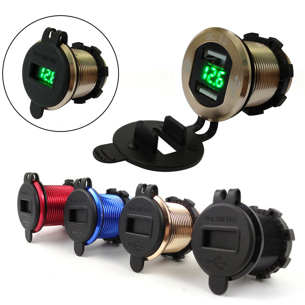 Motorcycle Waterproof USB Cigarette Lighter Socket Phone Power Charger  For BMW
