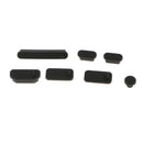 14Pcs USB HDMI Audio Port Dustproof Plug Cover Stopper for  PC black