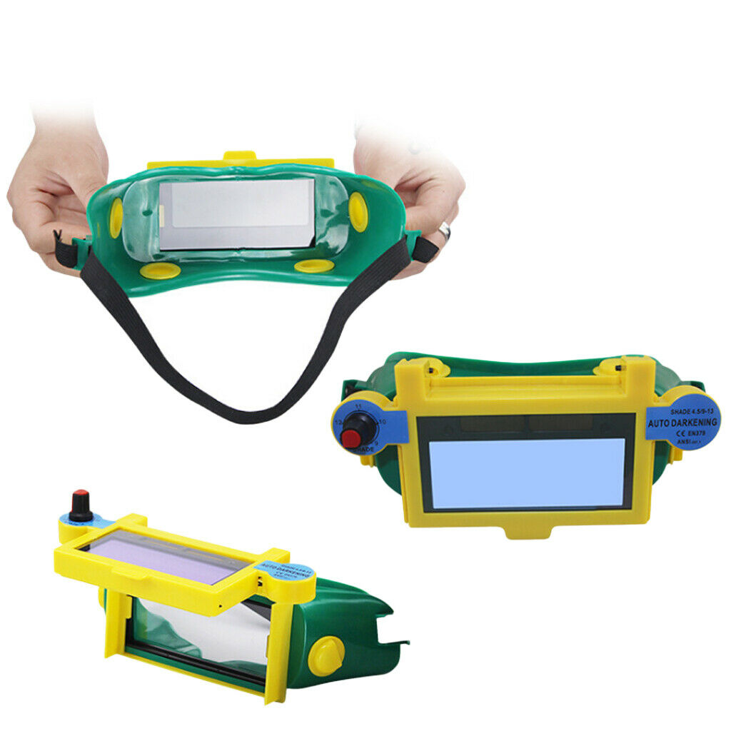 Welding Goggles Solar Auto Darkening Eyes Protector Welding Glasses Black