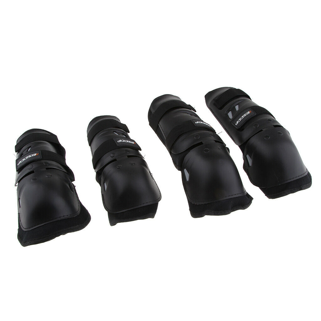 4 Pcs Sets Elbow Knee Shin Armor Gear Guard Pad Protector Elbow Pads Knee Pads