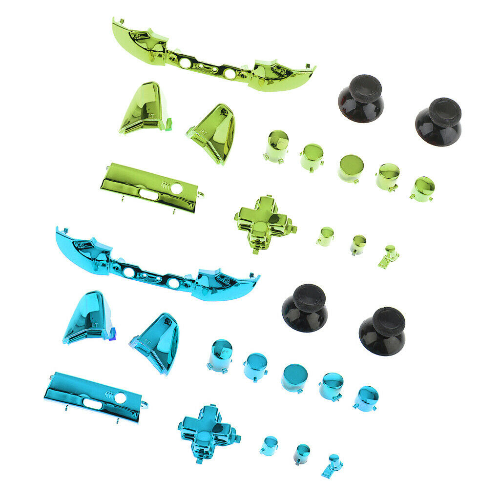 2Set Full Thumbstick Analog Stick Bullet A B X Y Buttons Repair Parts for
