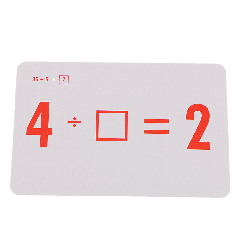 144 Pieces Math Flash Cards for Elementary School Educational Materials