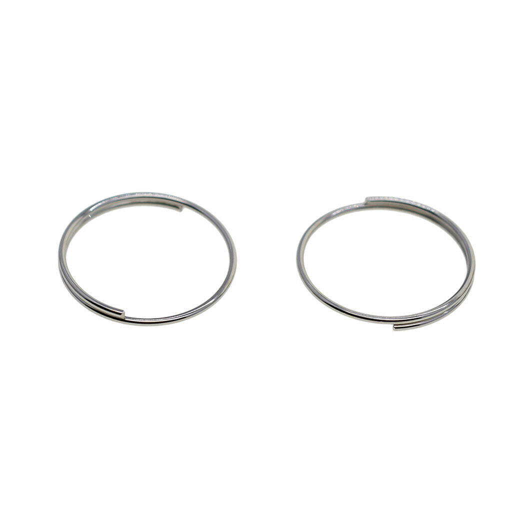 20mm Iron Flat Split  Key  Connector Keychain Loop Finding Jump