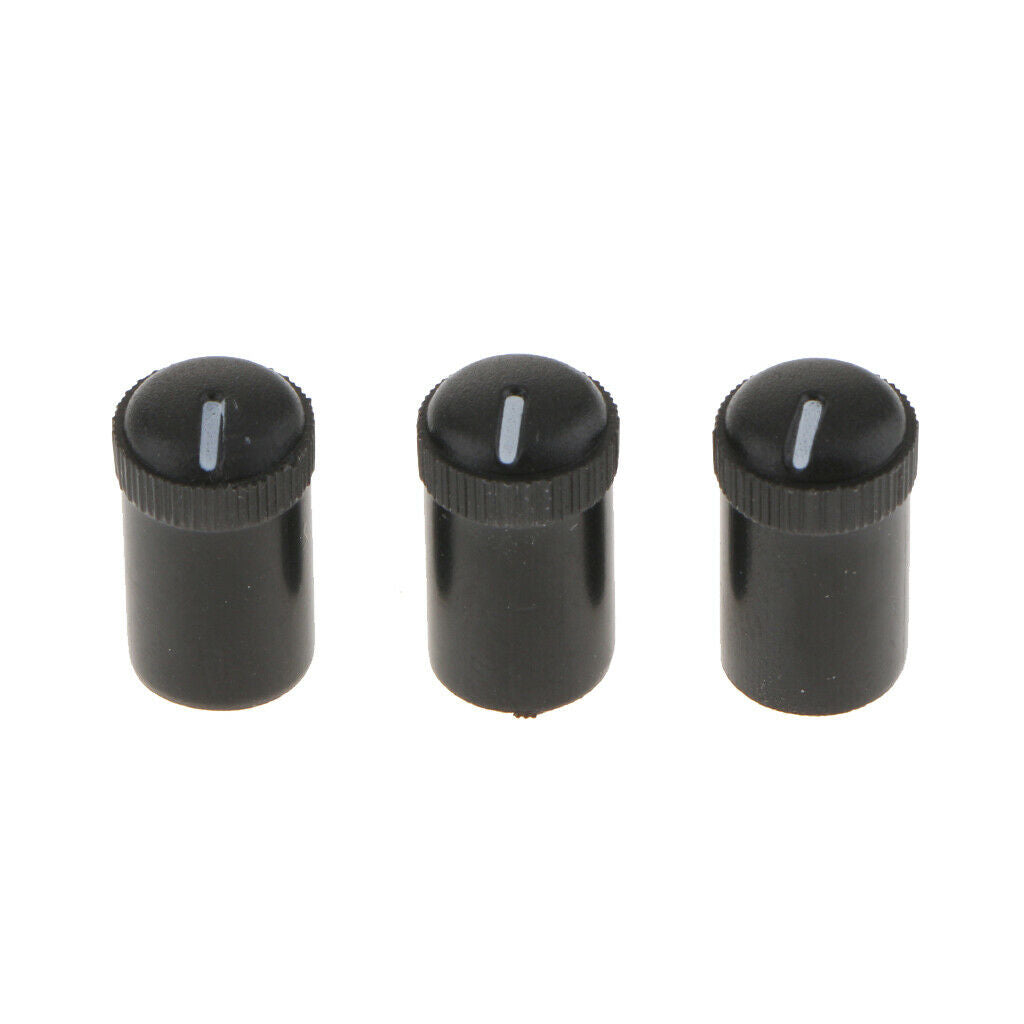 3Pcs Car Equipment Power Radio Pushbutton Speaker Tone Control Knob