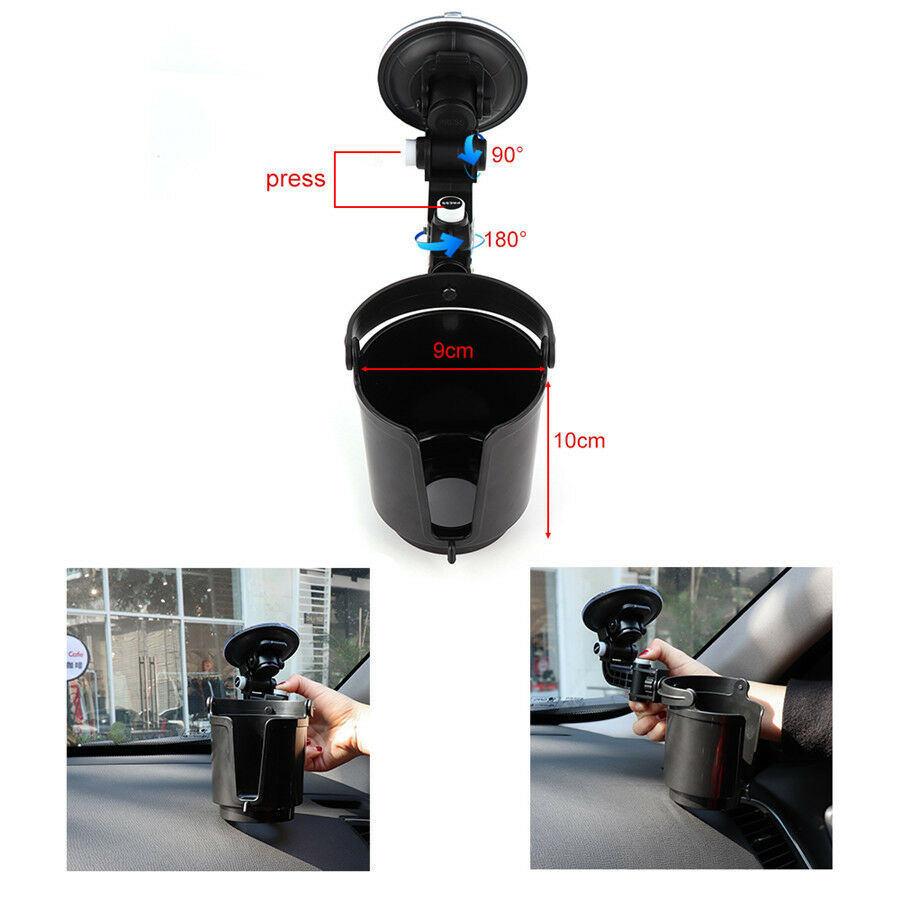 1PC Adjustable Universal Car Window Black Drinks Bottle Holder with Suction Cup