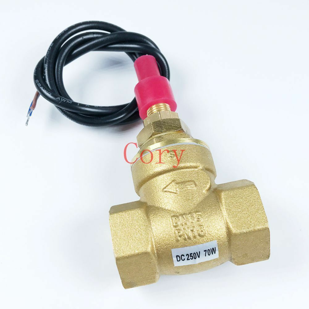 1PCS Paddle Water Flow Switch Brass 1-30L/Min 10mA 70W 1/2PT Female Port Thread