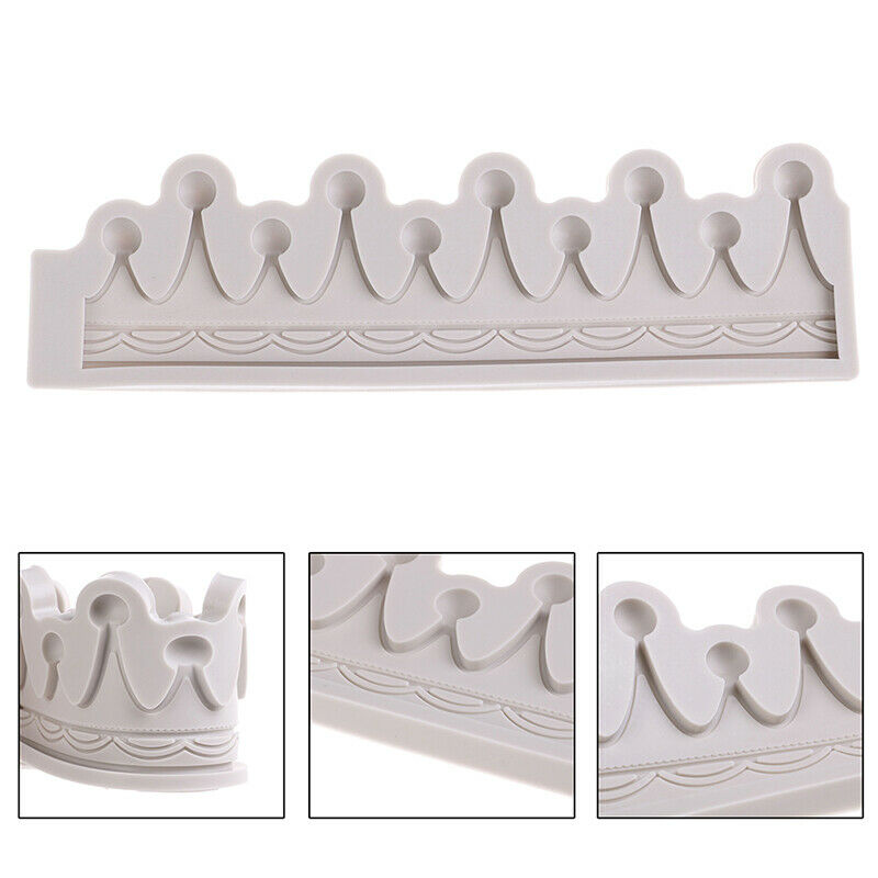 Crown silicone mold fondant mold cake decorating tool chocolate gumpaste .l8