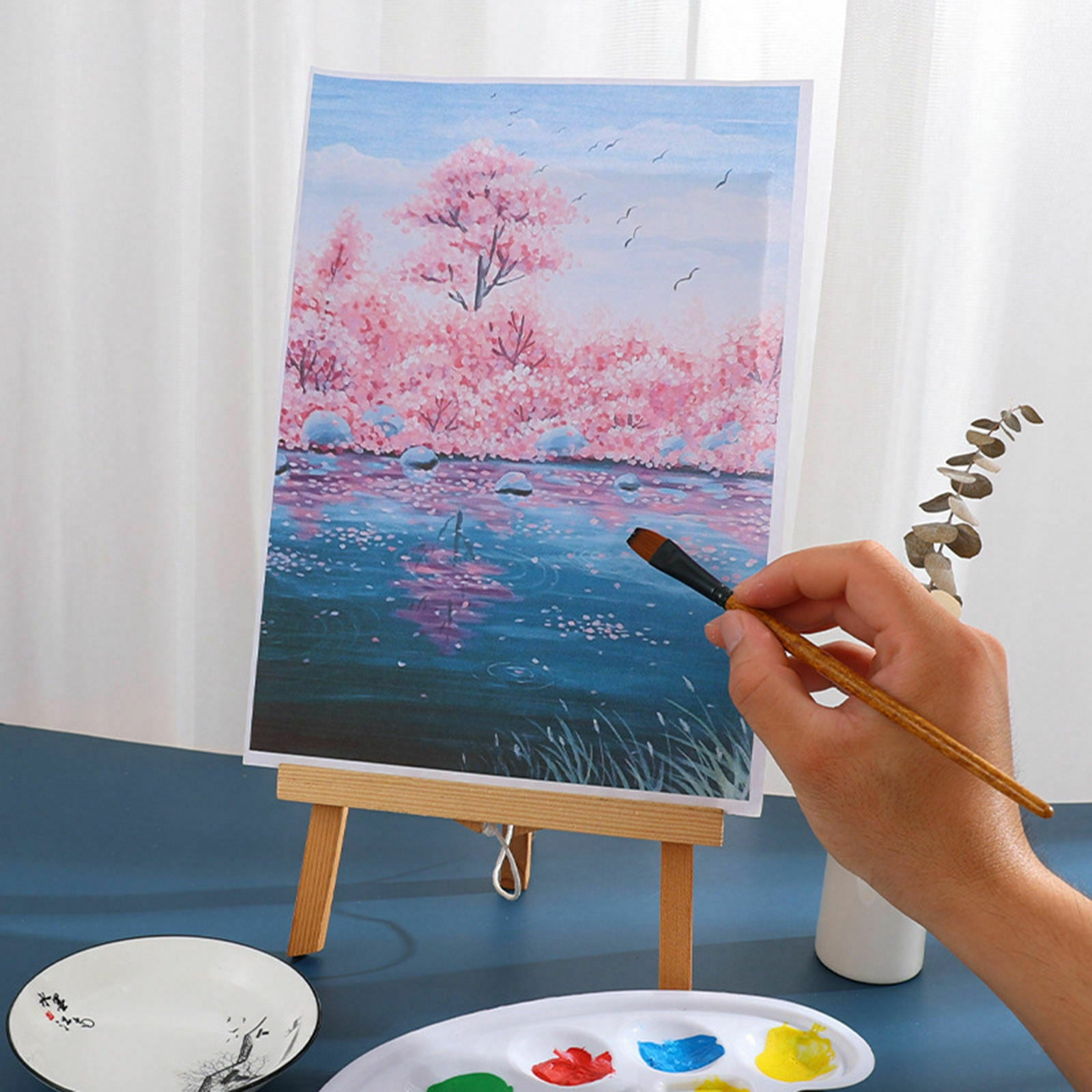 Paint Brushes Fine Detail Wooden Handle Soft Bristles for Art Painting Tools