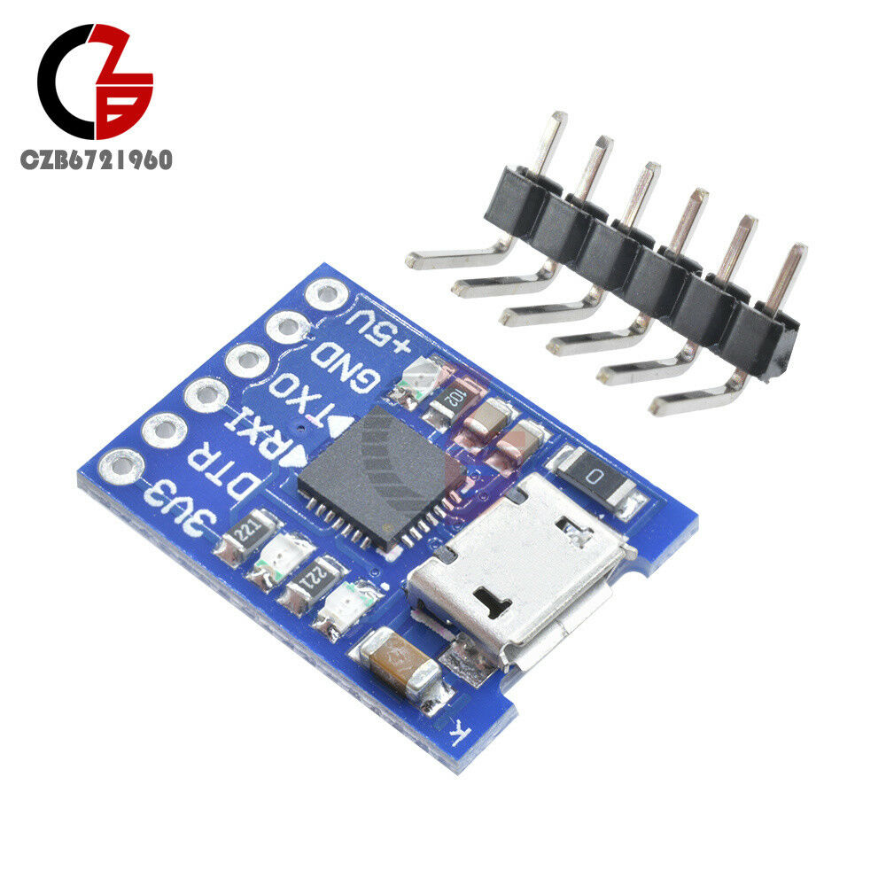 2pcs MICRO USB to UART TTL Module 6Pin Serial Converter CP2102 STC Replace FT232
