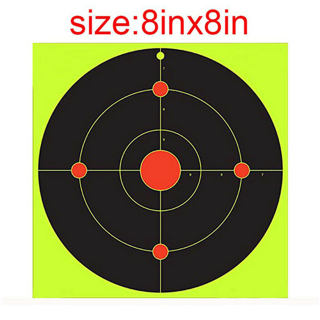 30x Adhesive Shooting Stickers Spots Hunting Shooting Target Paper 8inches